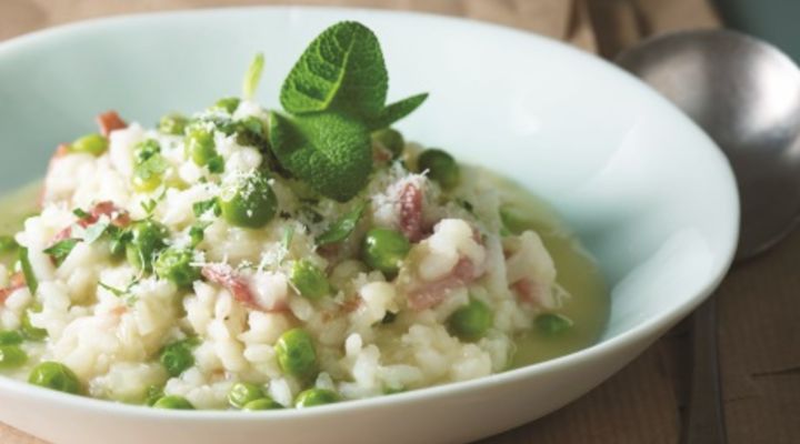Garden Pea and Mint Risotto