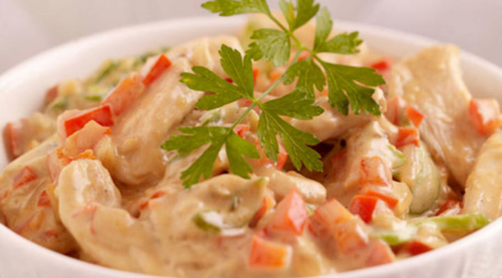Chicken a la King with Rice