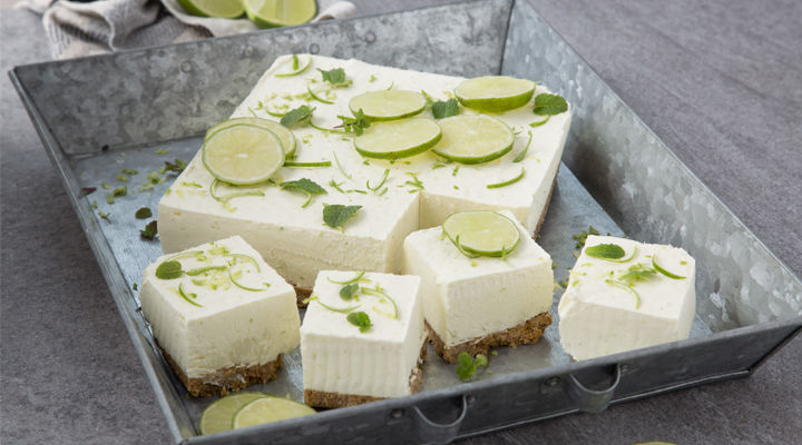 Key lime frozen cheesecake