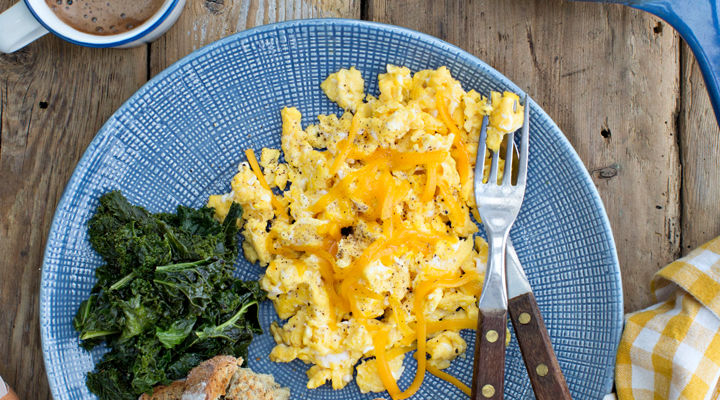 Stuffed eggs kale