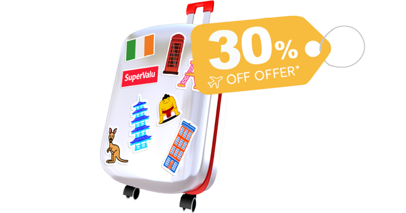SuperValu Travel Insurance with 30 percent off online 