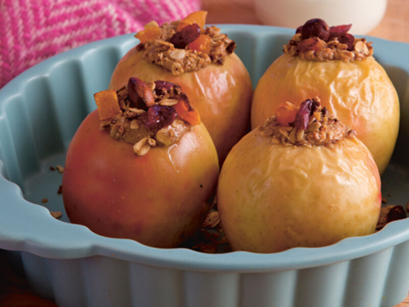Baked apples with nut butter recipe