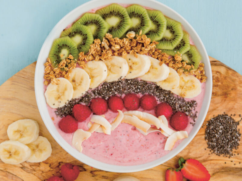 Rainbow breakfast bowl