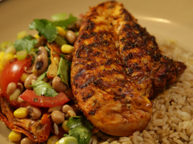 Tuesday 27th Jan - Cajun Grilled Chicken and Black Eyed Peas