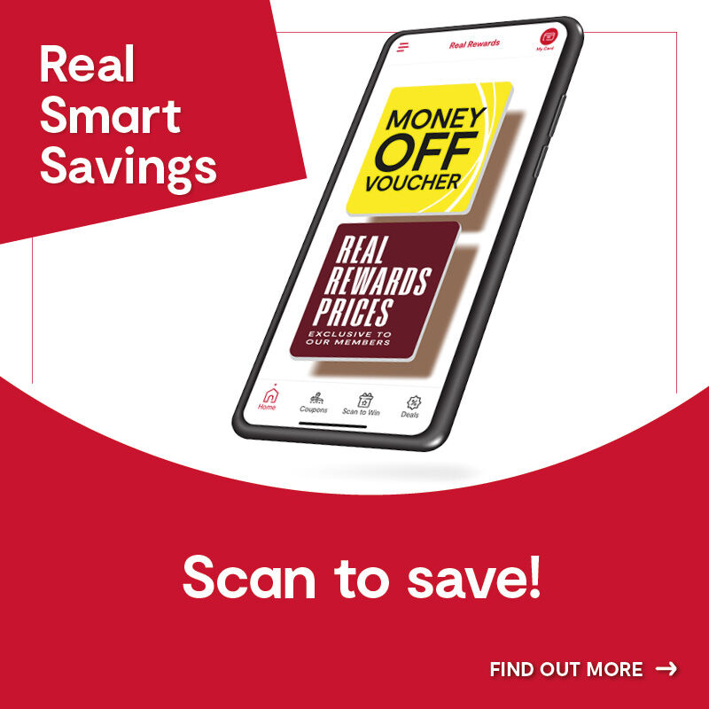 Real Rewards Smart Savings Scan to Save