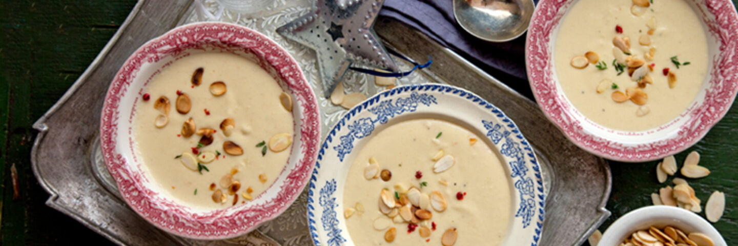 Parsnip almond soup recipe