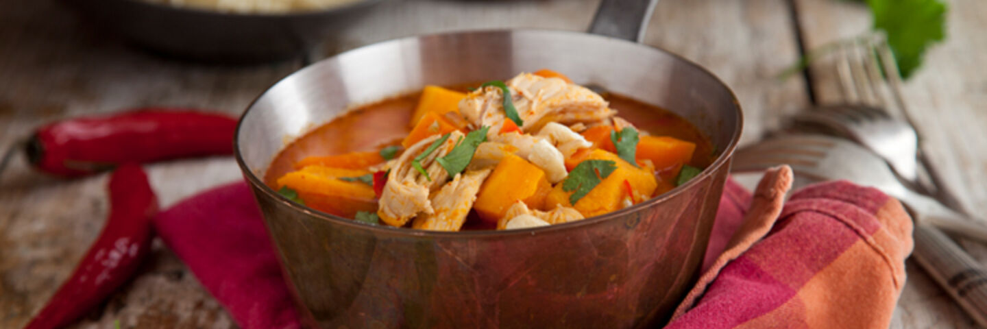 Sweet potato chicken thai red curry recipe