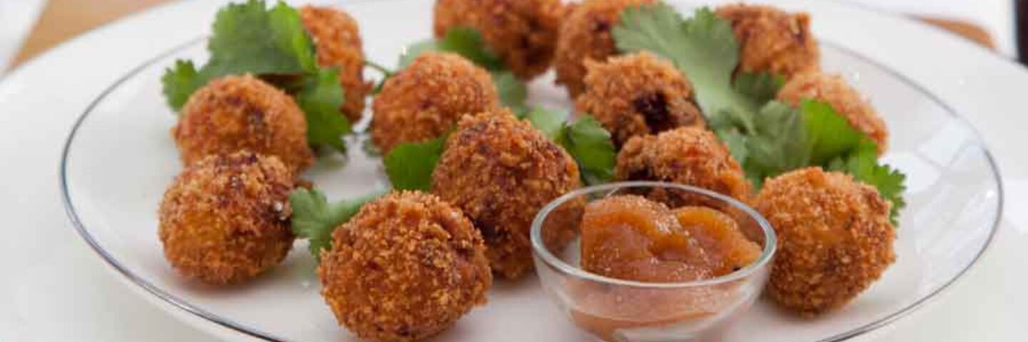 Goats cheese croquettes