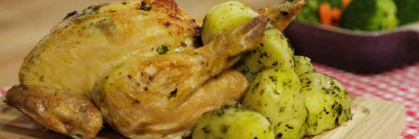 Roast basil chicken recipe