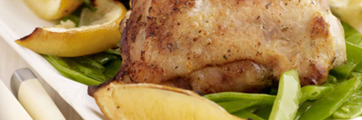 Chilli, Garlic and Herb Roasted Chicken with Spicy Potatoes