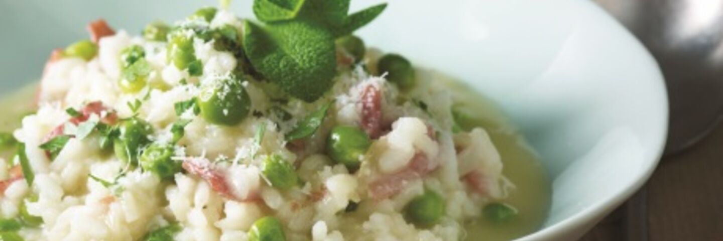 Garden Pea and Mint Risotto