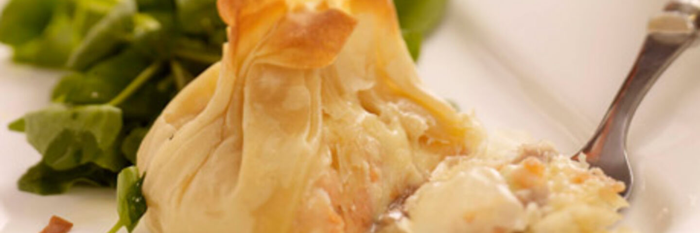 Smoked Salmon and Filo Parcels