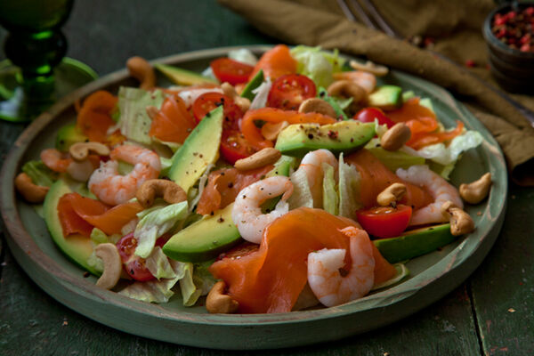 Healthy seafood salad recipe