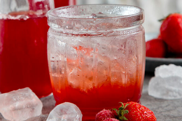Homemade Strawberry Cordial