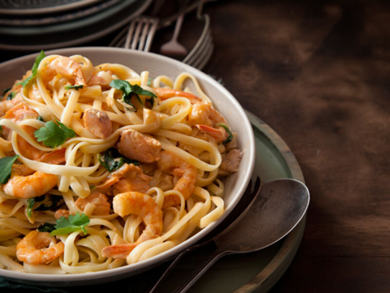Mixed seafood pasta recipe