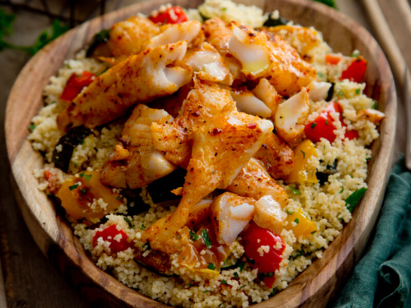 Spicy whiting couscous recipe