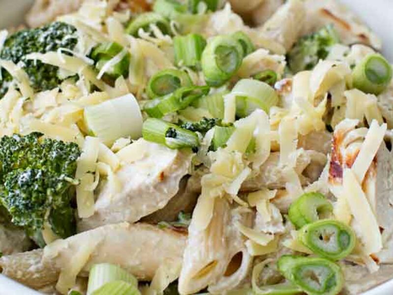 Chicken pasta broccoli bake recipe