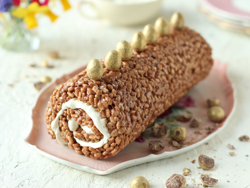 SuperValu Easter Recipes Sharon Hearne-Smith Rice Crispie Swiss Roll