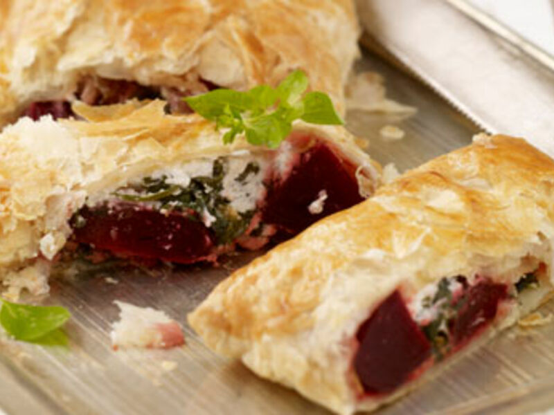 Beetroot, Spinach & Goats Cheese Parcels