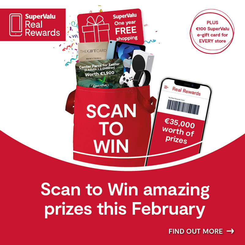 RR Scan To Win February 2023   SuperValu.ie Main Header 800x800px AW2